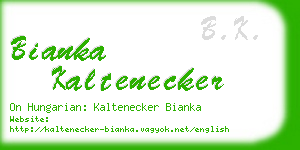 bianka kaltenecker business card